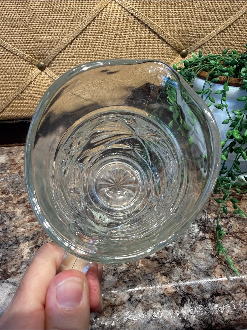 Vintage Anchor Hocking Glass Star Creamer - Classic Home Dining